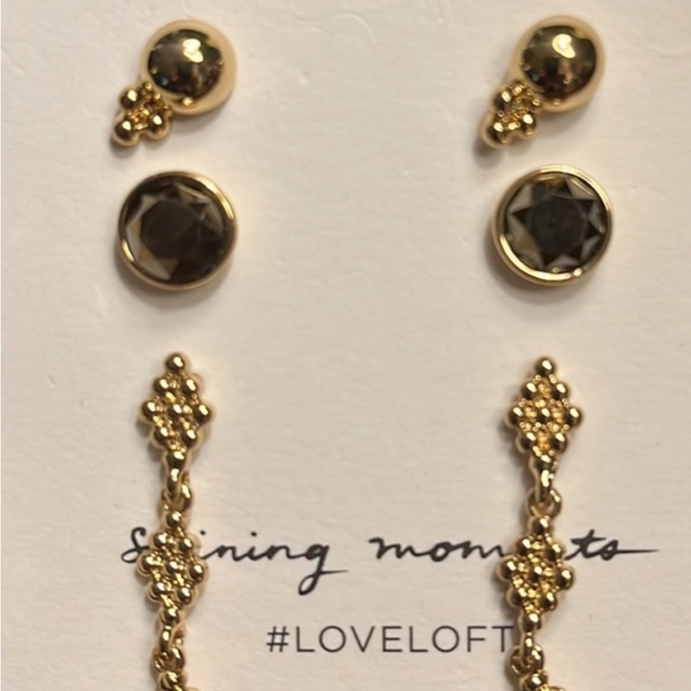 Set of Gold Earrings